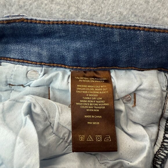 Kut From The Kloth Womens Size 6 Carlo Ankle Skinny Jeans Distressed Denim Light - Picture 9 of 14